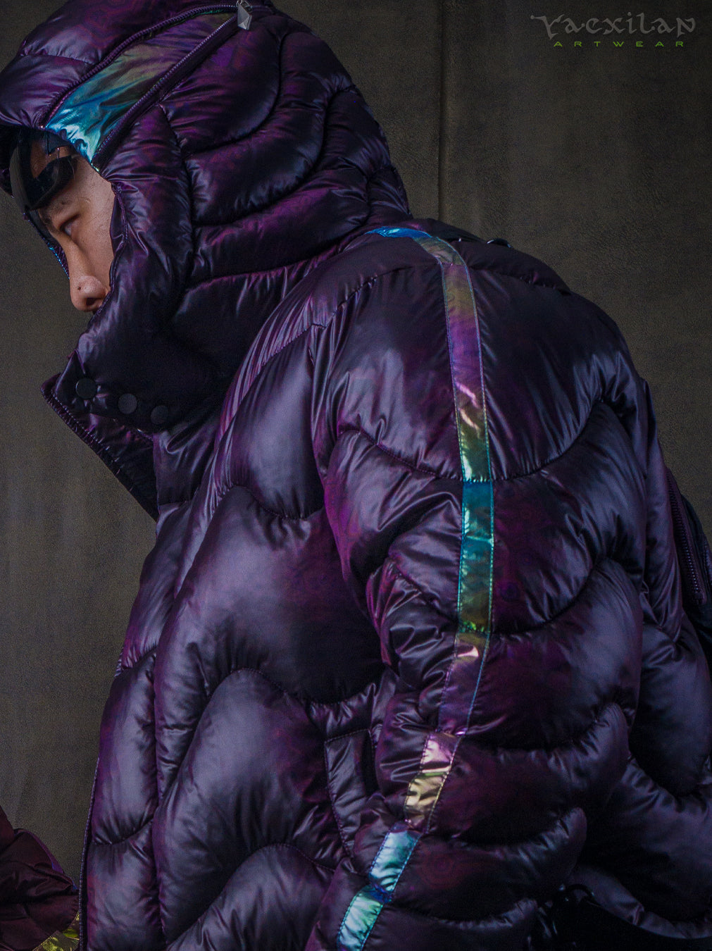 Down Jacket Men & Pakpak / Nylon - Purple Haze ASTROCORAL