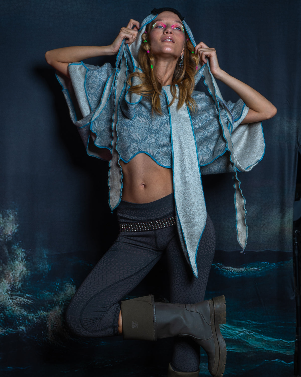 Shall / Knits - Manta Skunk Sqwid - LEAVES