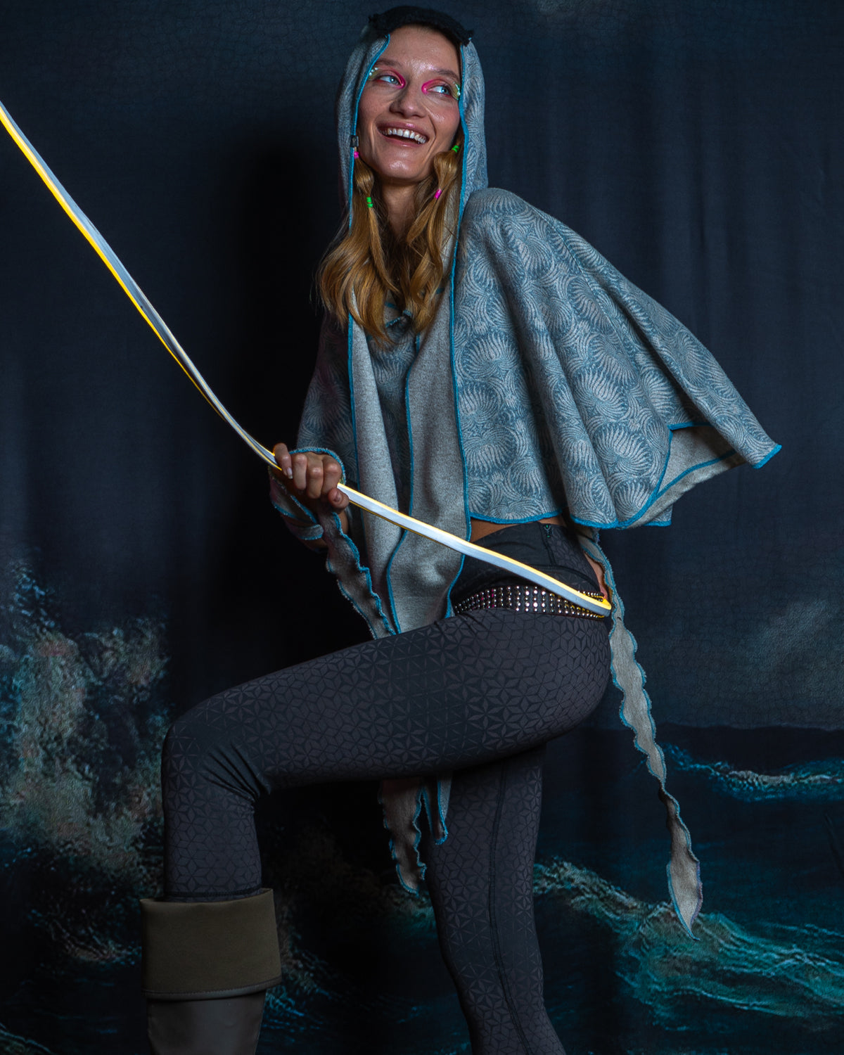 Shall / Knits - Manta Skunk Sqwid - LEAVES