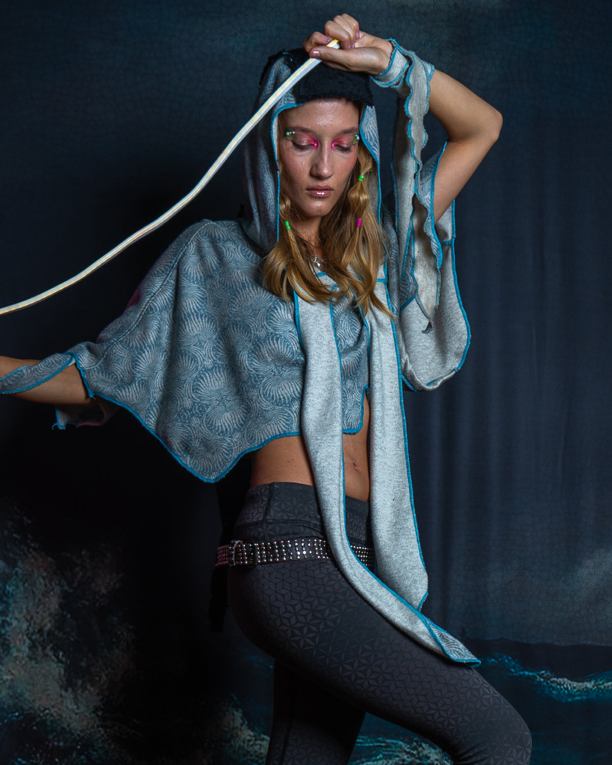 Shall / Knits - Manta Skunk Sqwid - LEAVES