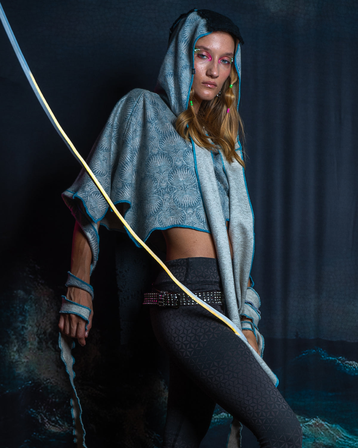 Shall / Knits - Manta Skunk Sqwid - LEAVES