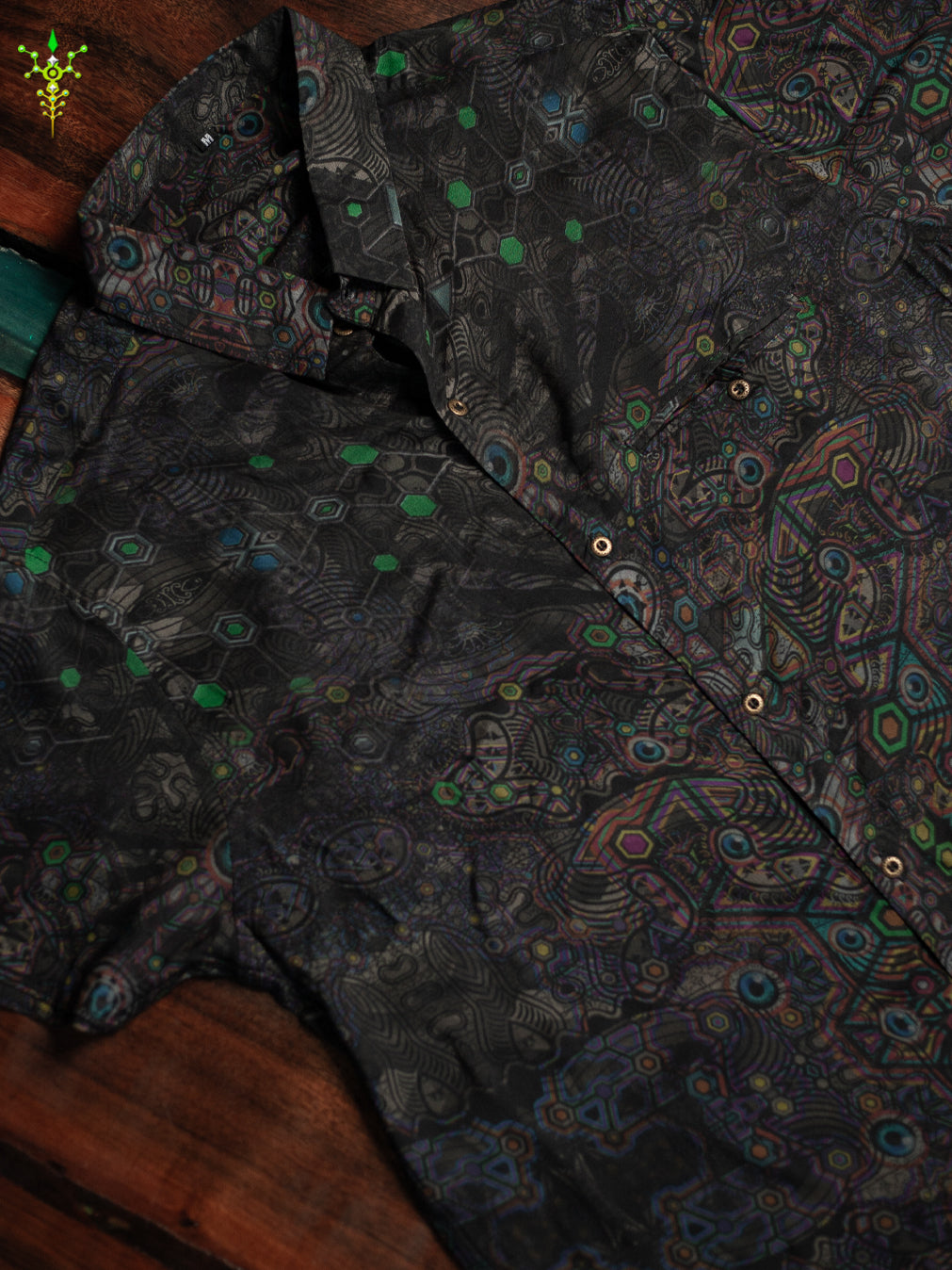 Shirt Men Half Sleeves / Bamboo - DARK PSYCHEDELIKA