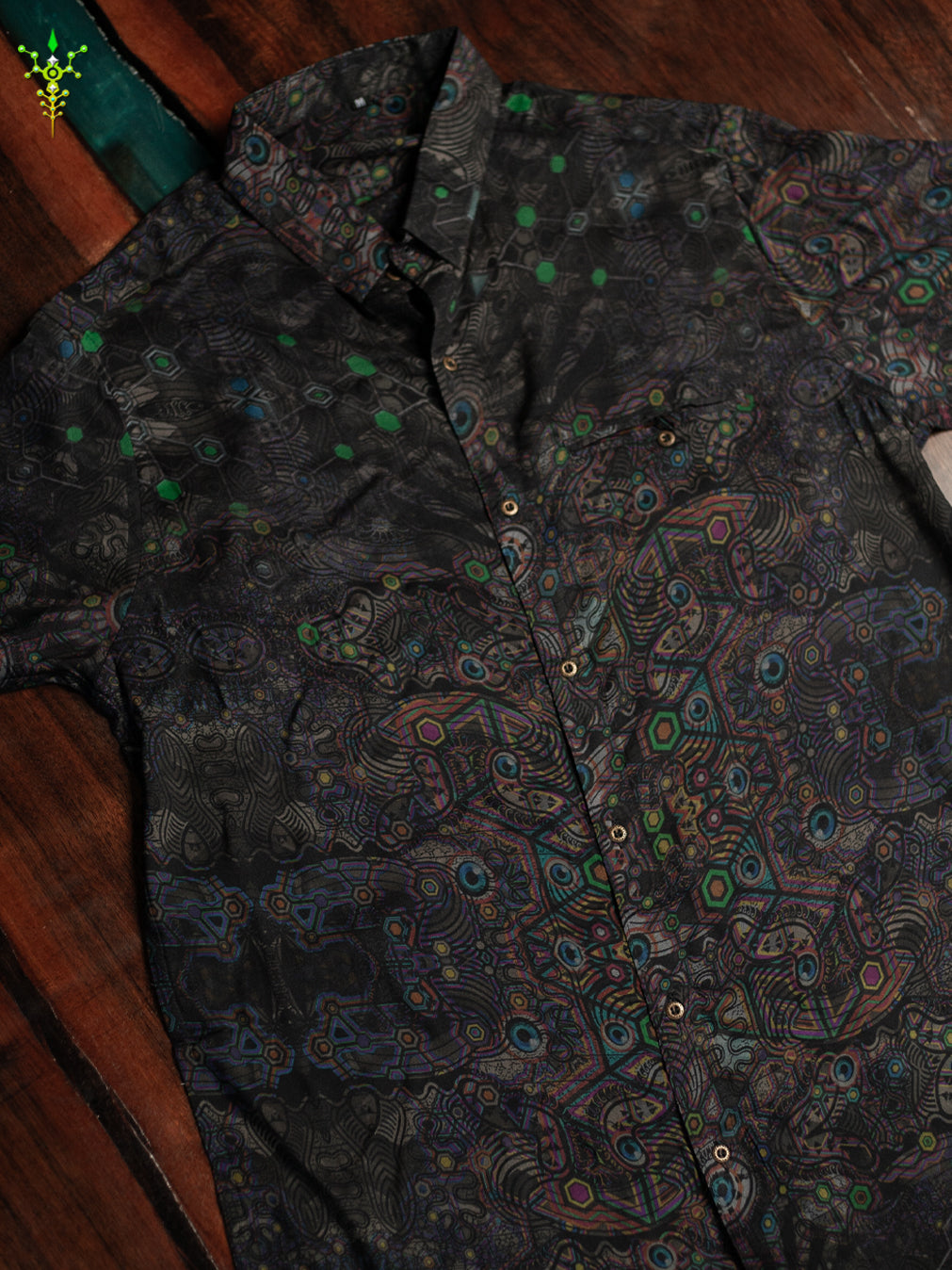 Shirt Men Half Sleeves / Bamboo - DARK PSYCHEDELIKA