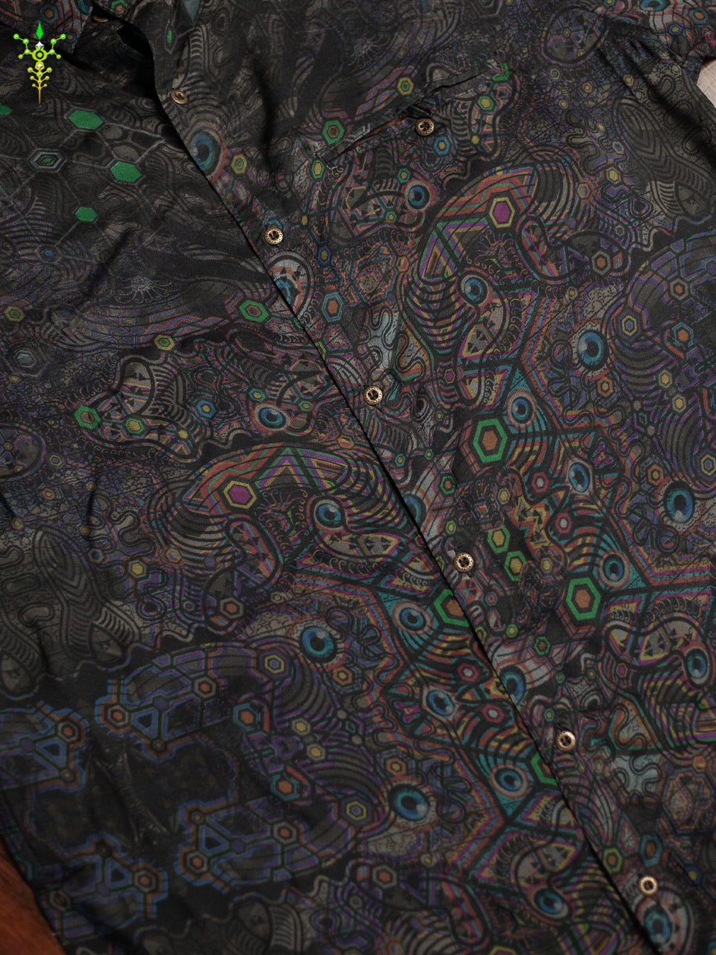 Shirt Men Half Sleeves / Bamboo - DARK PSYCHEDELIKA