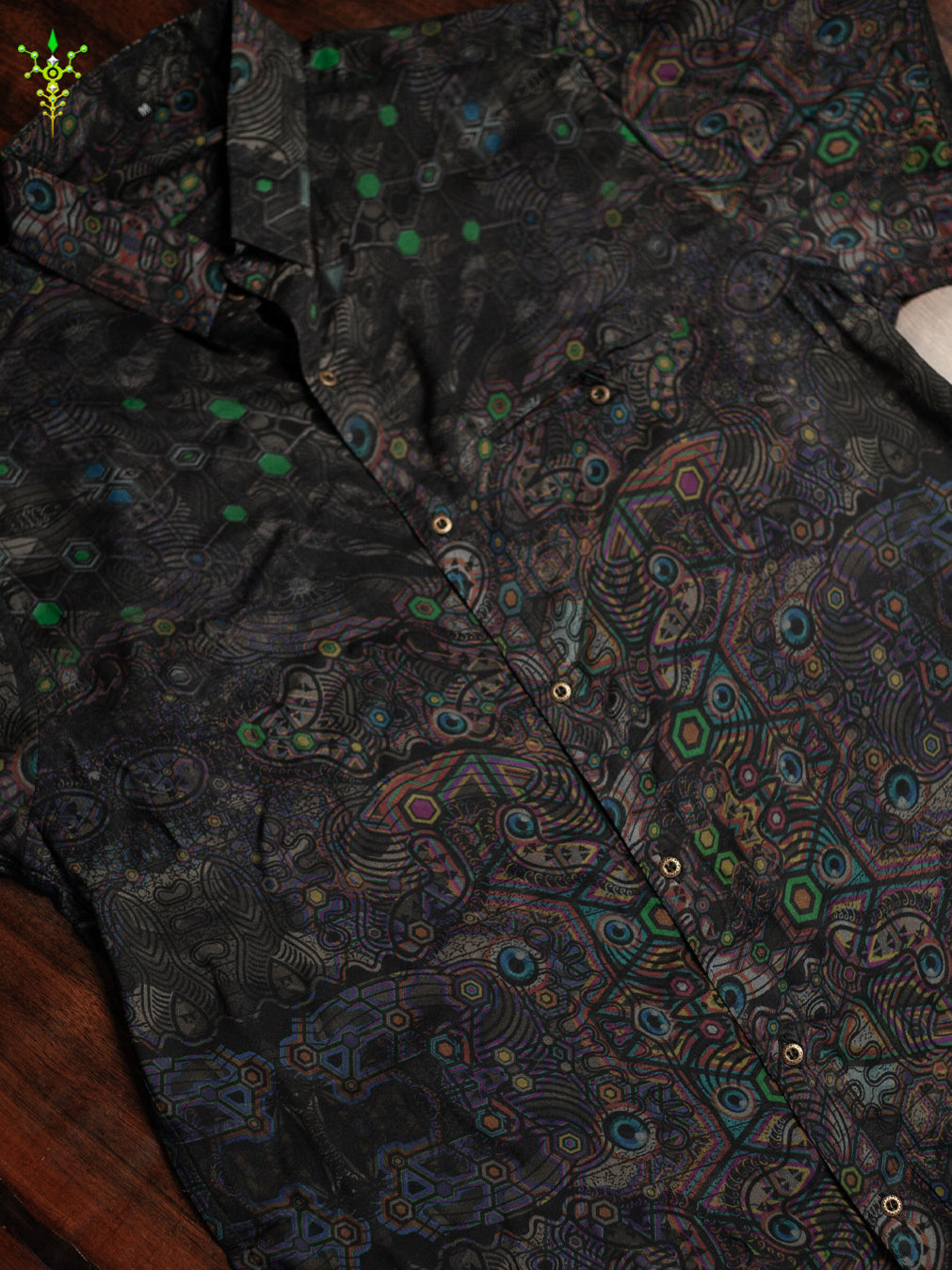 Shirt Men Half Sleeves / Bamboo - DARK PSYCHEDELIKA