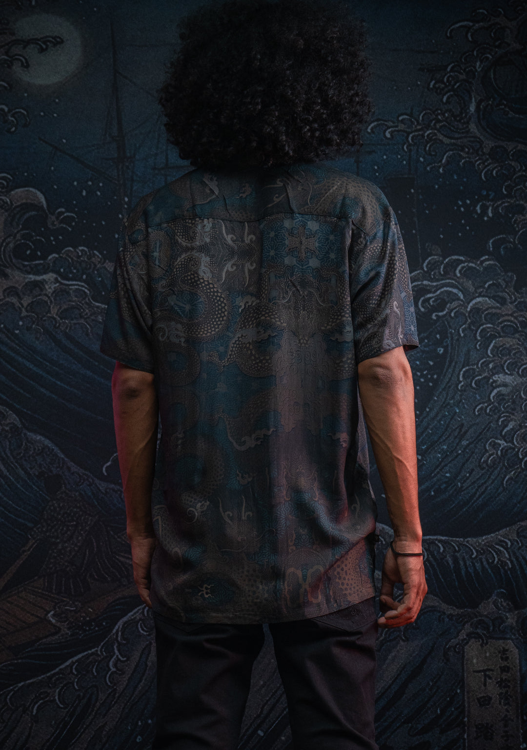 Shirt Men Half Sleeves / Bamboo - DRAGONS