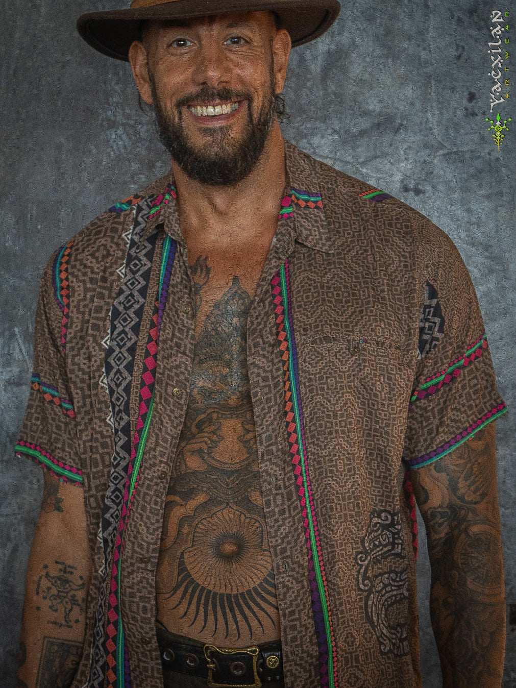 Shirt Men Half Sleeves / Bamboo - DRAGONS OF ITAK