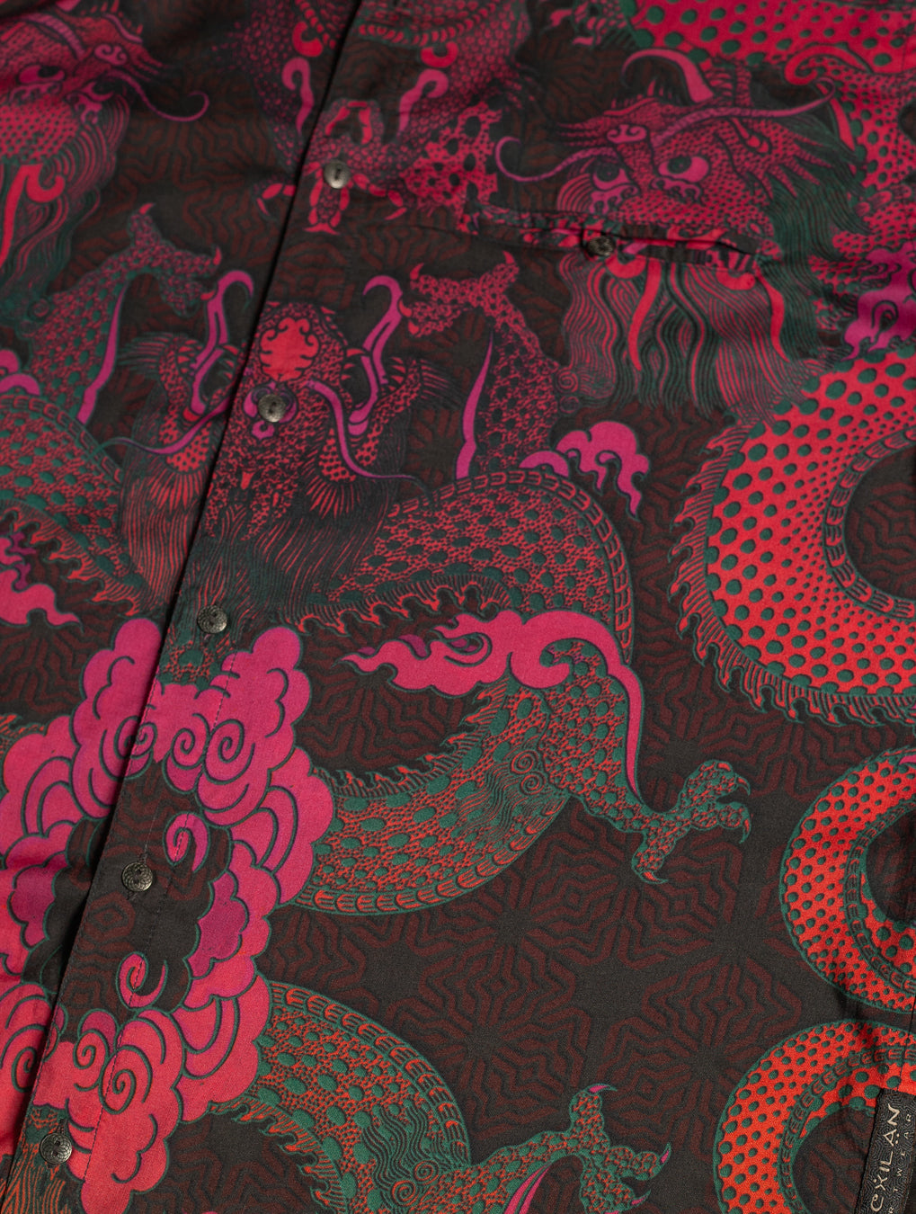 Shirt Men Half Sleeves / Bamboo - FIRE DRAGONS