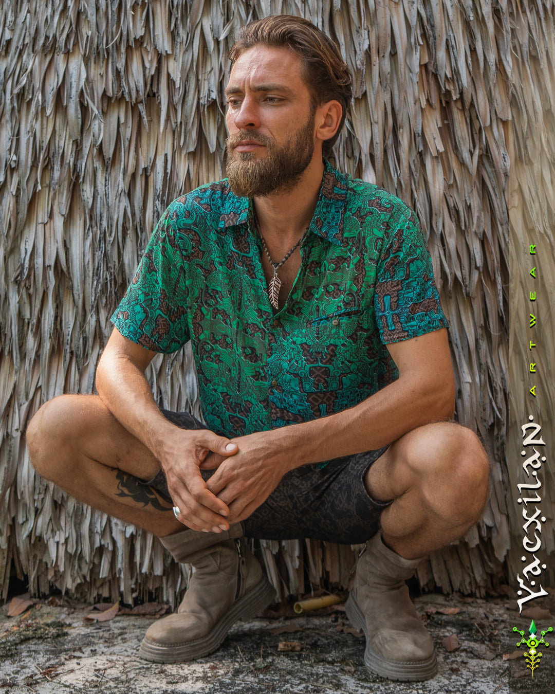 Shirt Men Half Sleeves / Bamboo - JADEMAYANS