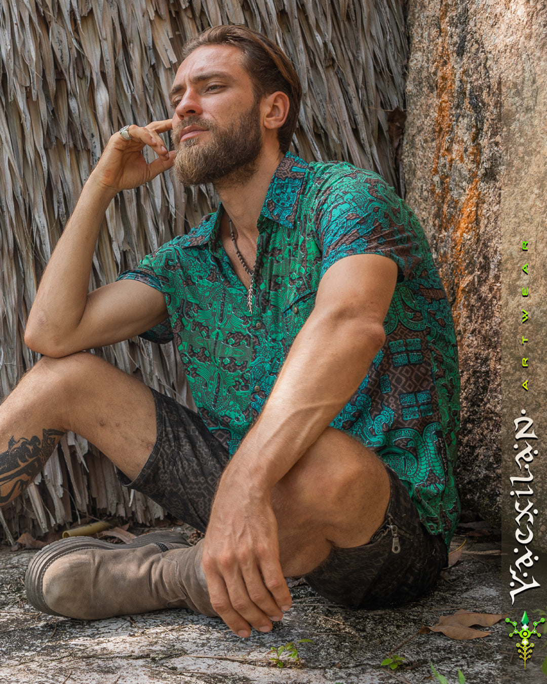 Shirt Men Half Sleeves / Bamboo - JADEMAYANS