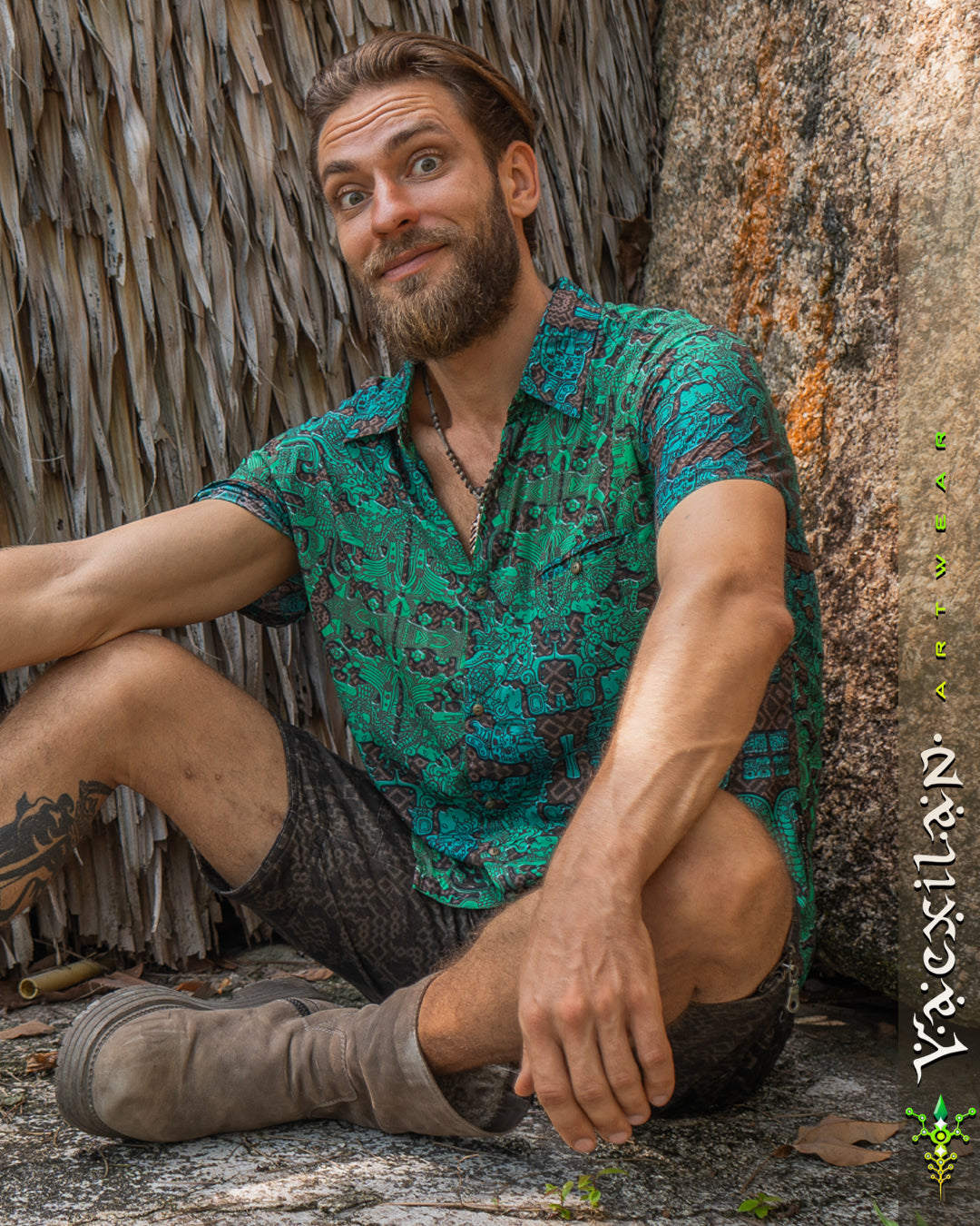 Shirt Men Half Sleeves / Bamboo - JADEMAYANS