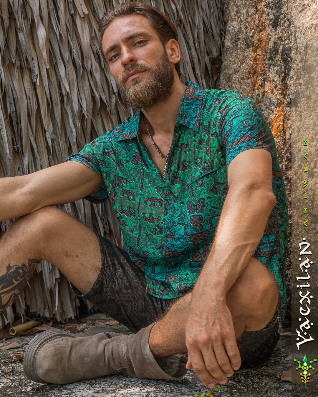 Shirt Men Half Sleeves / Bamboo - JADEMAYANS