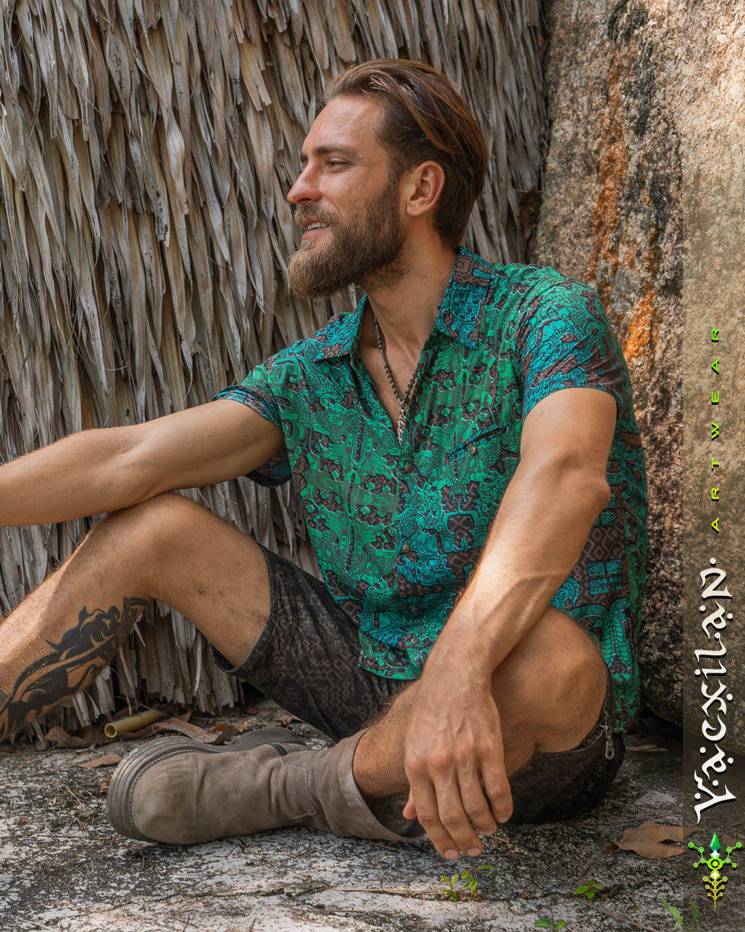 Shirt Men Half Sleeves / Bamboo - JADEMAYANS