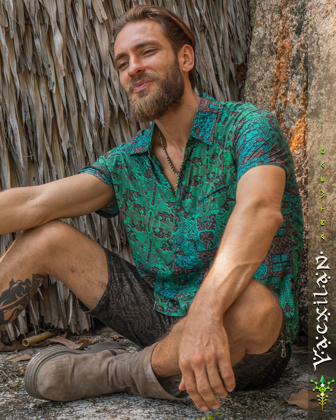 Shirt Men Half Sleeves / Bamboo - JADEMAYANS