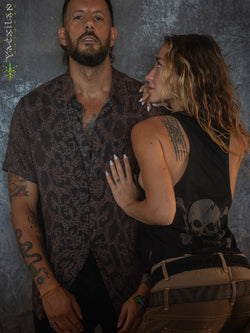 Shirt Men Half Sleeves / Bamboo - LEOPARDUS LAGARTIKA
