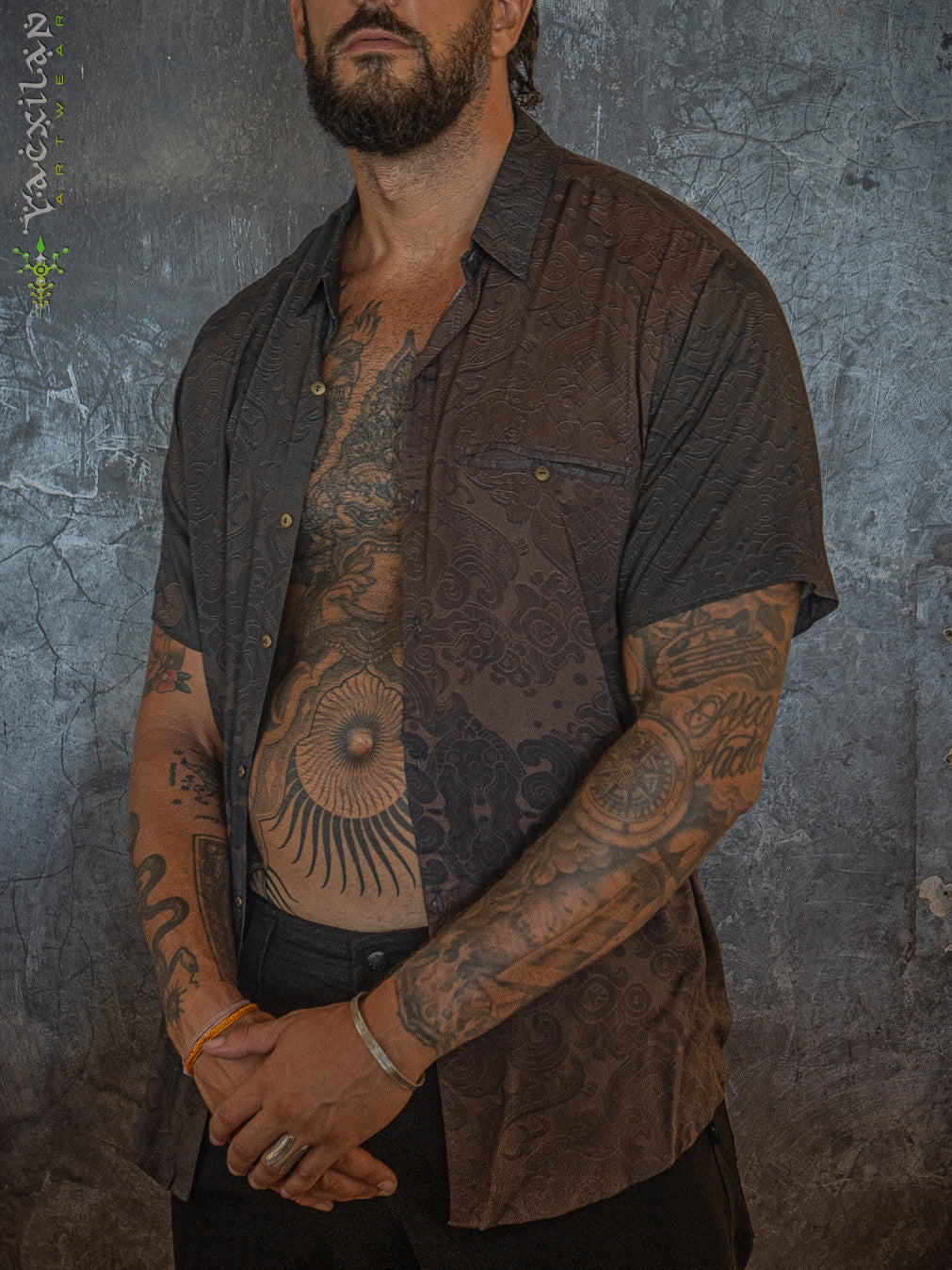 Shirt Men Half Sleeves / Bamboo - MAYAN CODEX