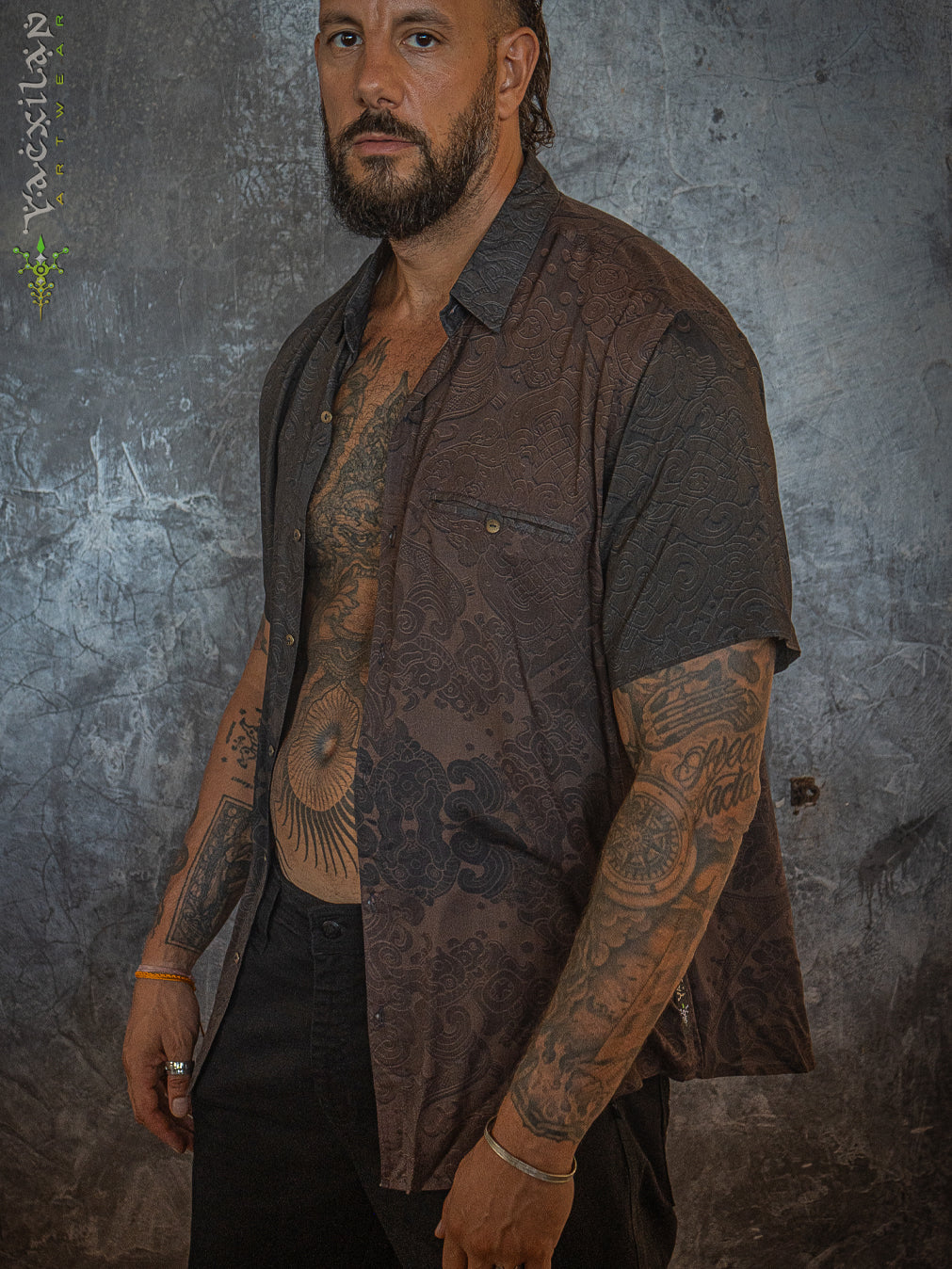 Shirt Men Half Sleeves / Bamboo - MAYAN CODEX