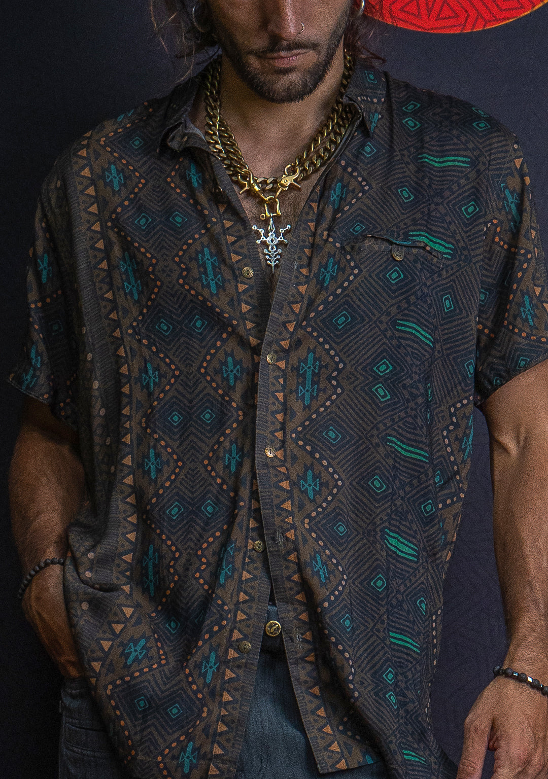 Shirt Men Half Sleeves / Bamboo - MUDGRASS