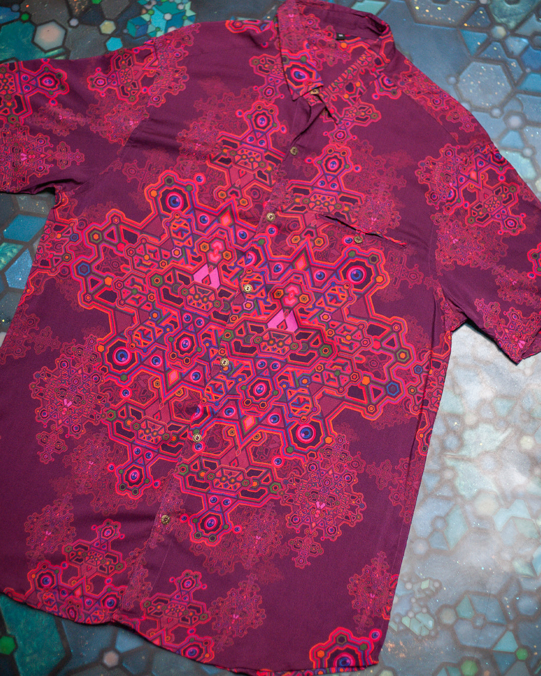 Shirt Men Half Sleeves / Bamboo - PINK DEMETRIO