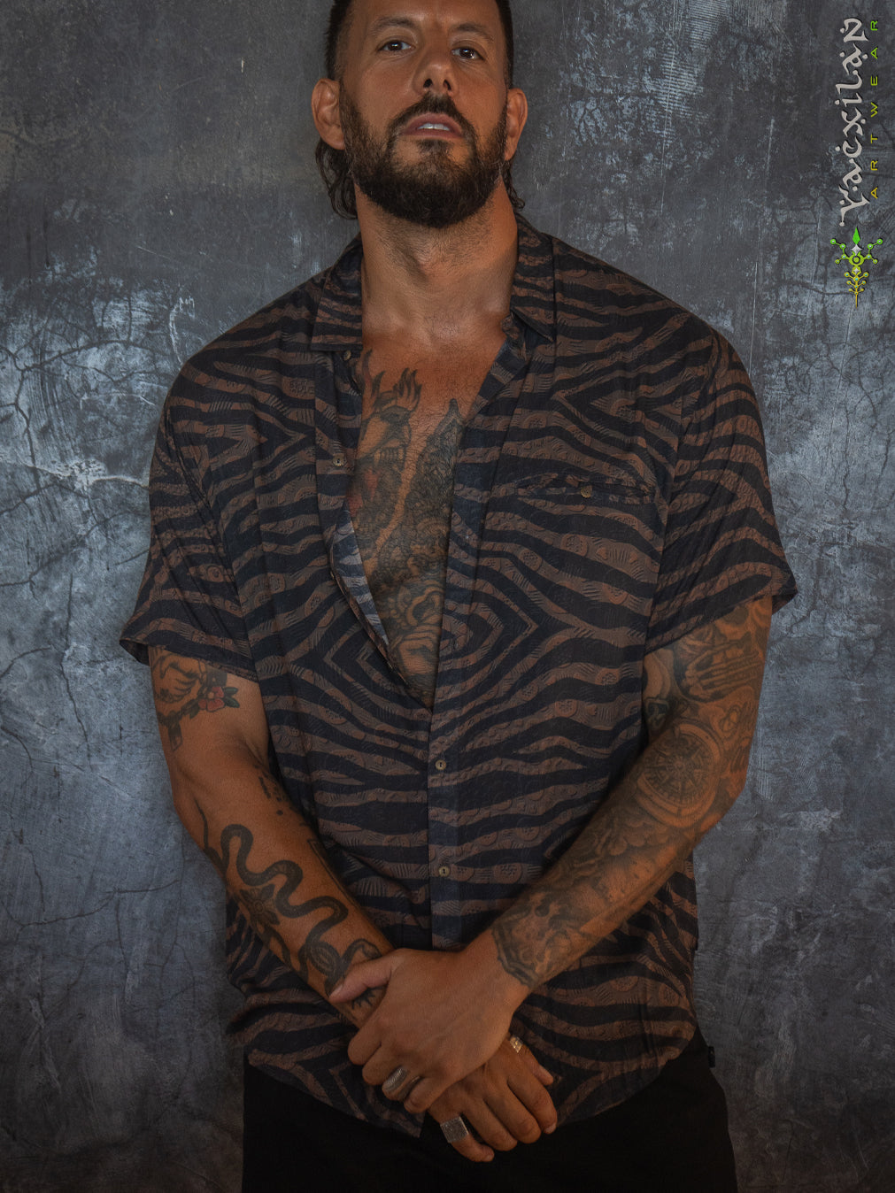 Shirt Men Half Sleeves / Bamboo - SHERKANKA