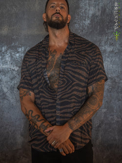 Shirt Men Half Sleeves / Bamboo - SHERKANKA