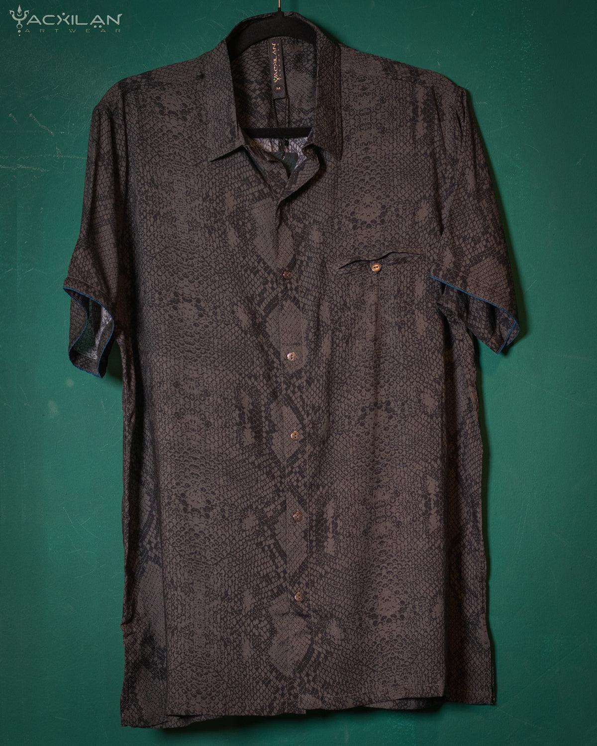 Shirt Men Half Sleeves / Bamboo - SNAKO - Yacxilan Artwear