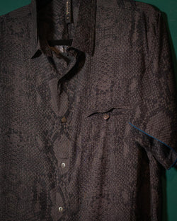 Shirt Men Half Sleeves / Bamboo - SNAKO - Yacxilan Artwear