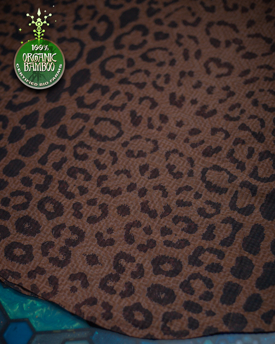 Shirt Men Half Sleeves / Organic Bio Farms Bamboo Squares - LEOPARDUS