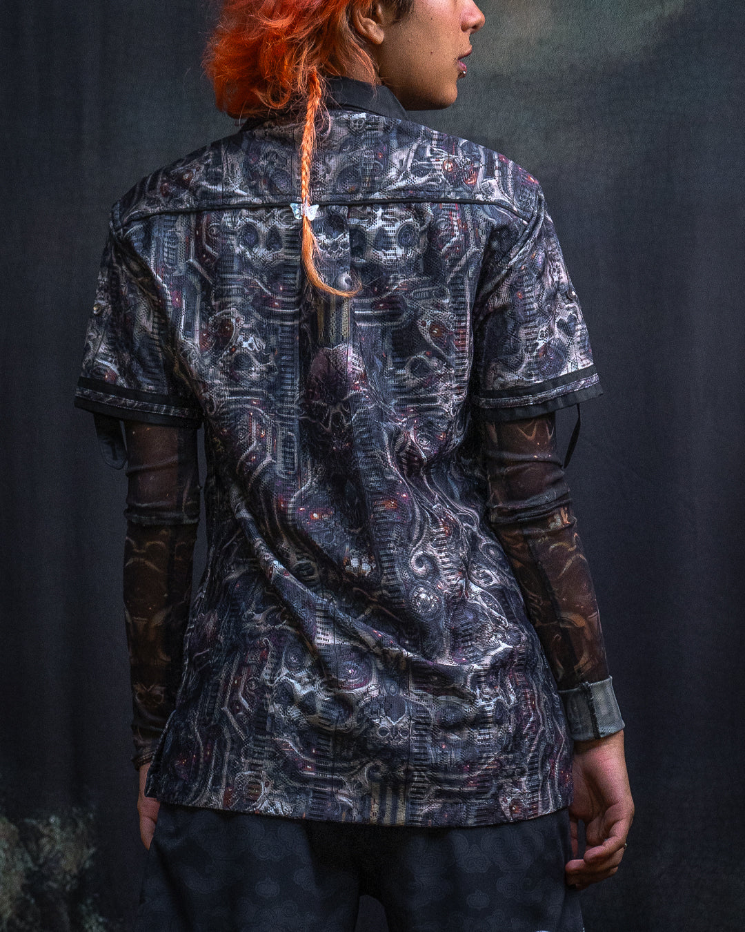 Shirt Men DOLCE Half Sleeves / Lace Black Border - SKULLOHOLICS