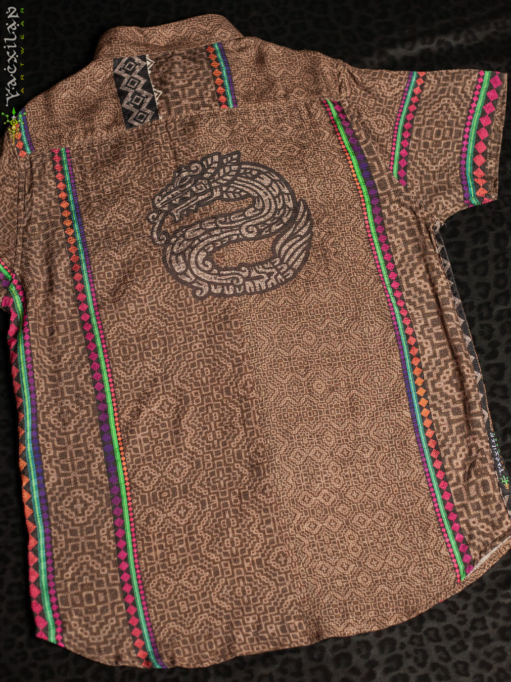 Shirt Men Half Sleeves / Bio Farms Orange Starcheckers - DRAGONS OF ITAK