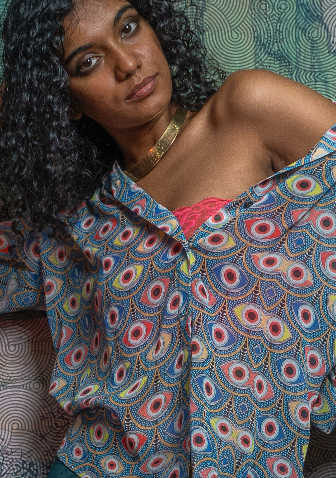 Shirt Woman Longsleeve Frufru / Voile Crepe - ALLEYESONYOU