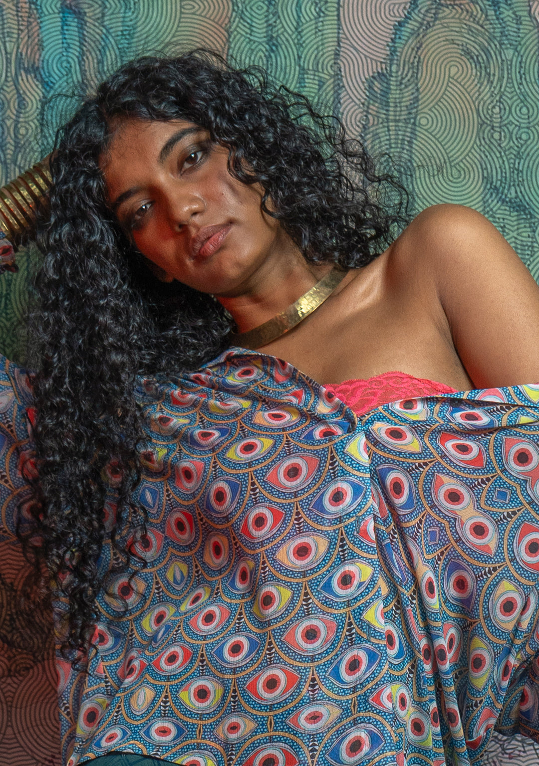 Shirt Woman Longsleeve Frufru / Voile Crepe - ALLEYESONYOU