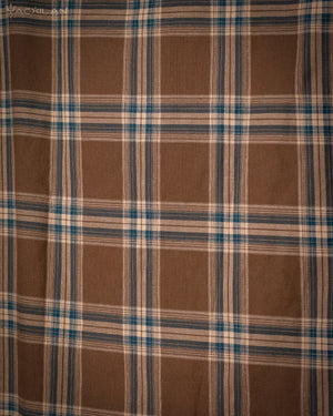 Shirt Men Long Sleeves / Cotton Lumberjack Tartan - CARAMEL DUST