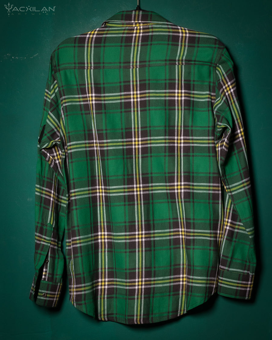 Shirt Men Long Sleeves / Cotton Lumberjack Tartan - IRISH FOREST