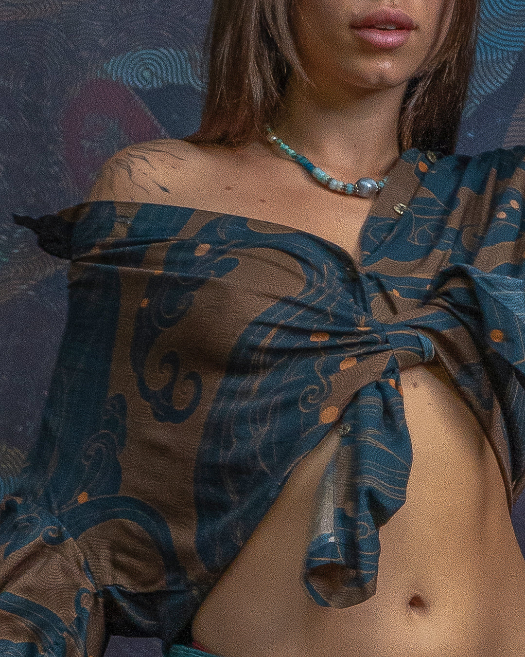 Shirt Woman Longsleeve FRUFRU  / Bio Farms Bamboo - SHOGUNSEA