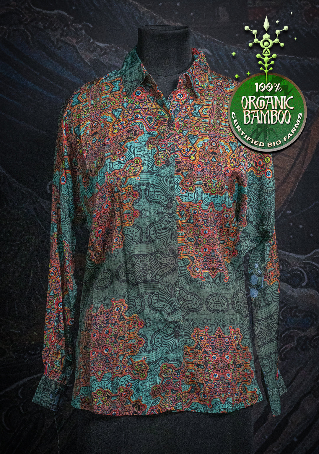 Shirt Woman Longsleeve Smarto / Bio Farms Bamboo - ATLANTIS