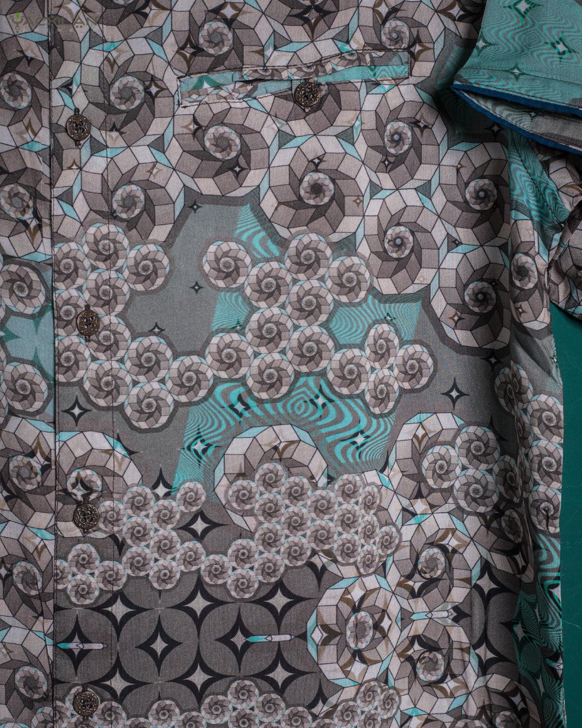 Shirt Men Half Sleeves / Bamboo - NINTENDO SKY - Yacxilan Artwear