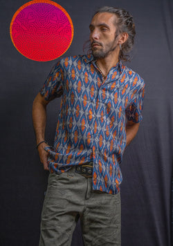 Shirt Men Half Sleeves / Bamboo - AFROFLAMES