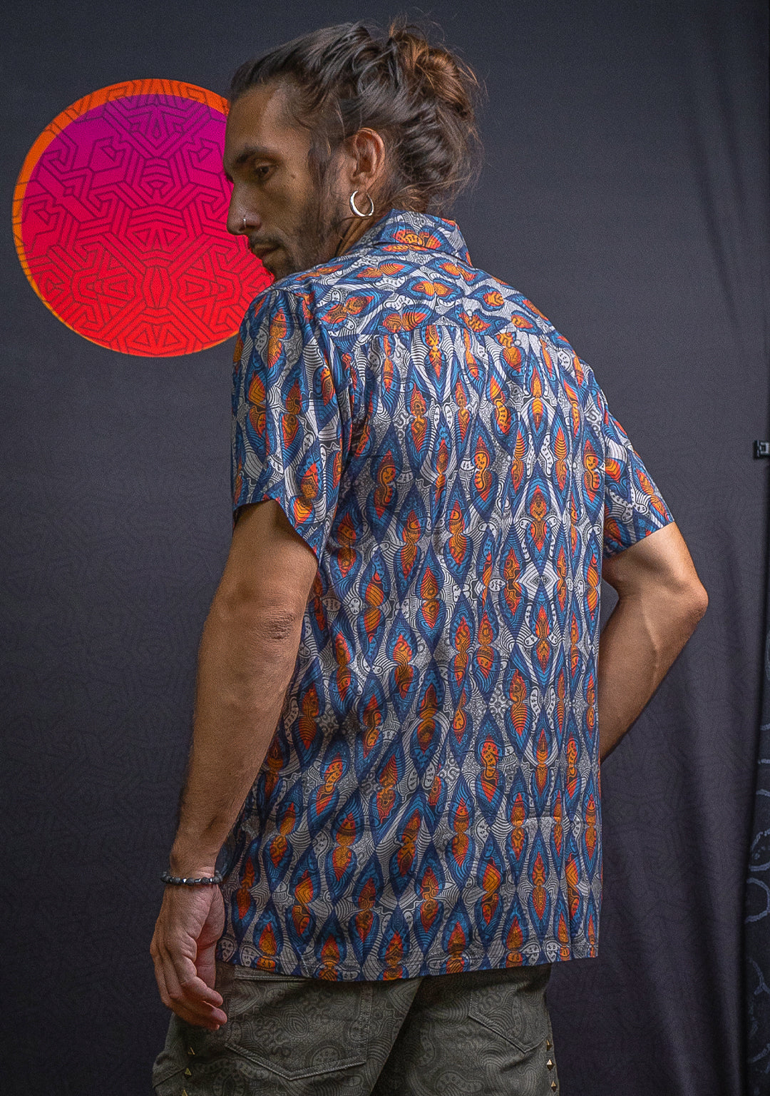 Shirt Men Half Sleeves / Bamboo - AFROFLAMES