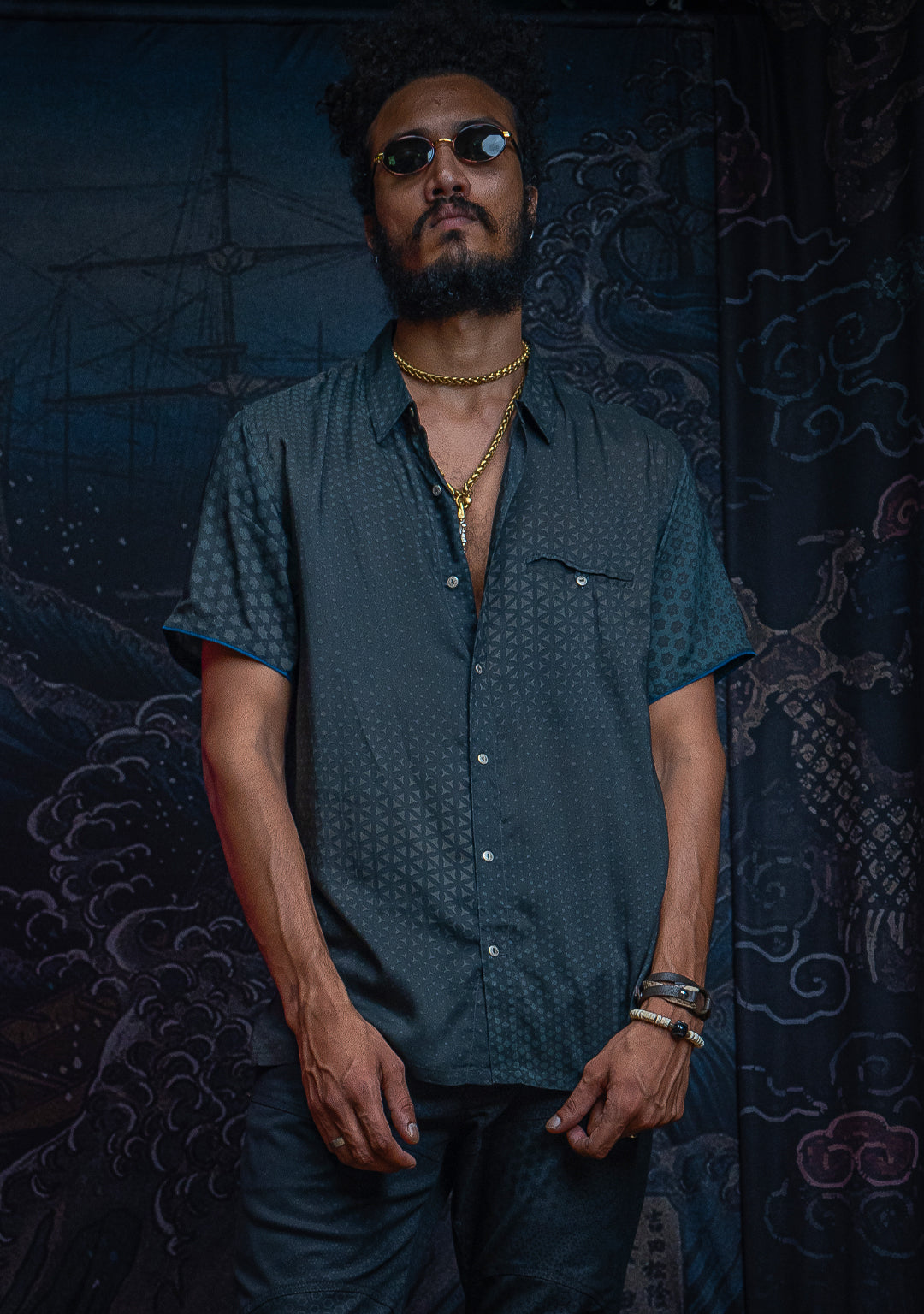 Shirt Men Half Sleeves / Bamboo - ARAKIZ