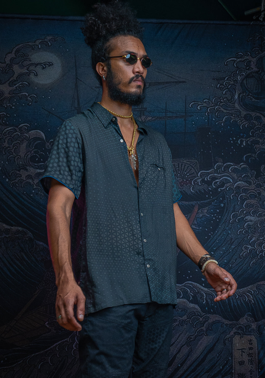 Shirt Men Half Sleeves / Bamboo - ARAKIZ