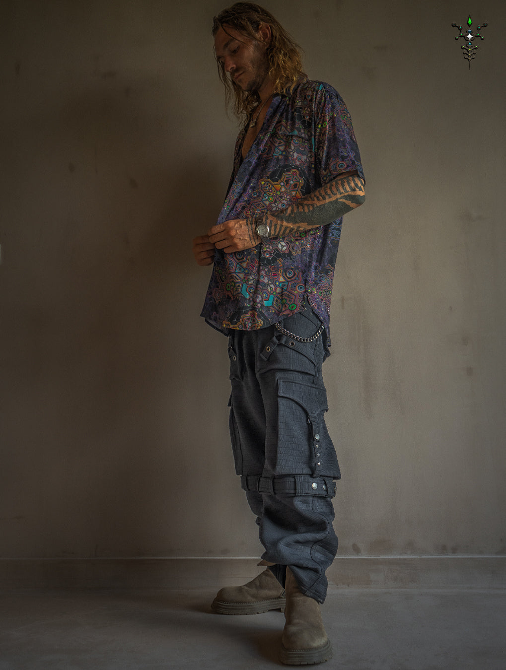 Shirt Men Half Sleeves / Bamboo - ASTROCORAL