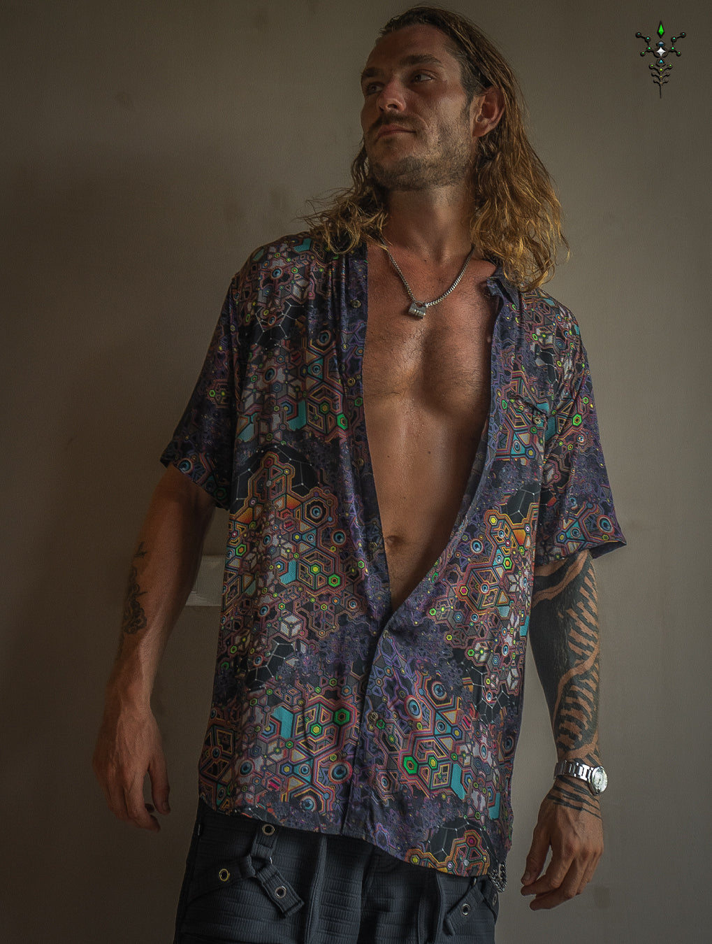 Shirt Men Half Sleeves / Bamboo - ASTROCORAL