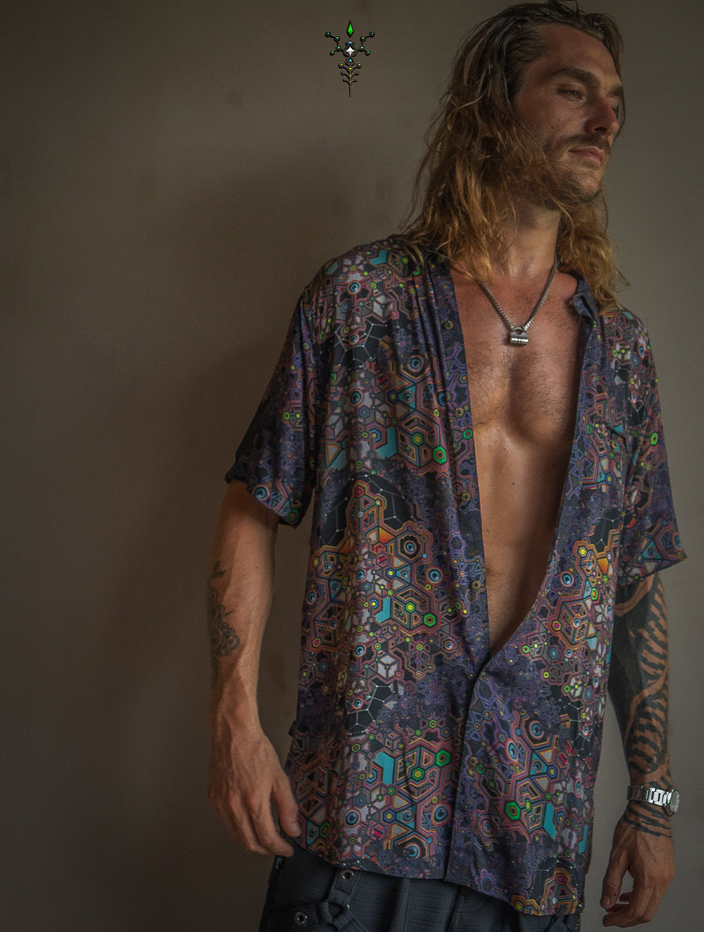 Shirt Men Half Sleeves / Bamboo - ASTROCORAL