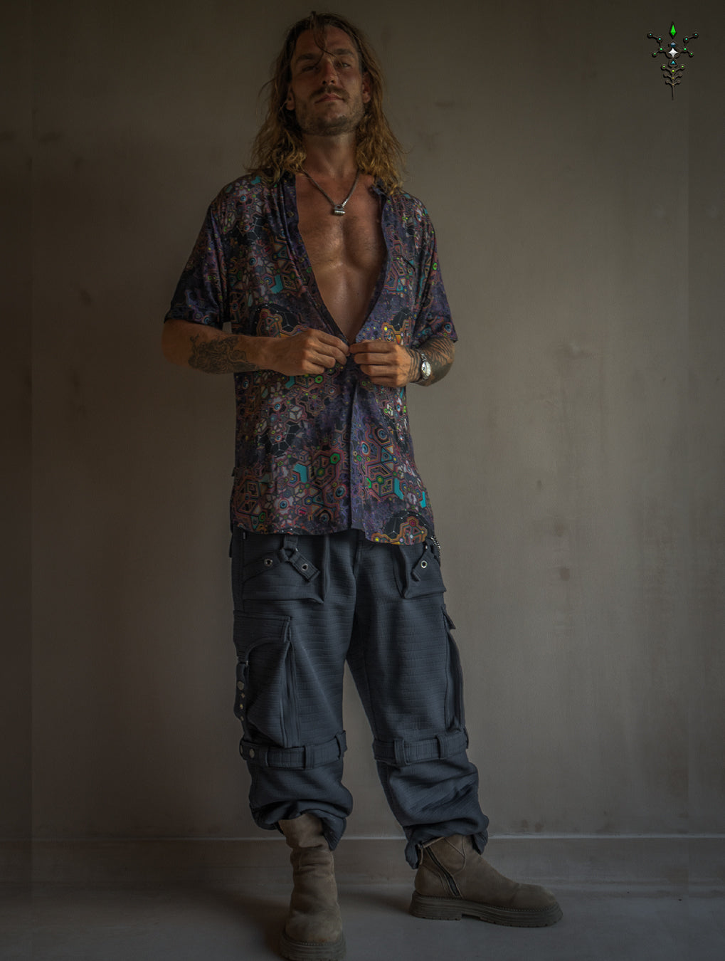 Shirt Men Half Sleeves / Bamboo - ASTROCORAL