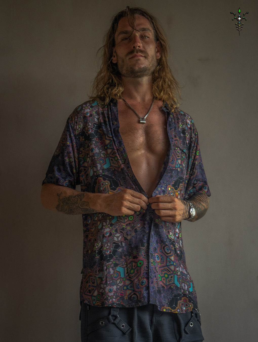 Shirt Men Half Sleeves / Bamboo - ASTROCORAL