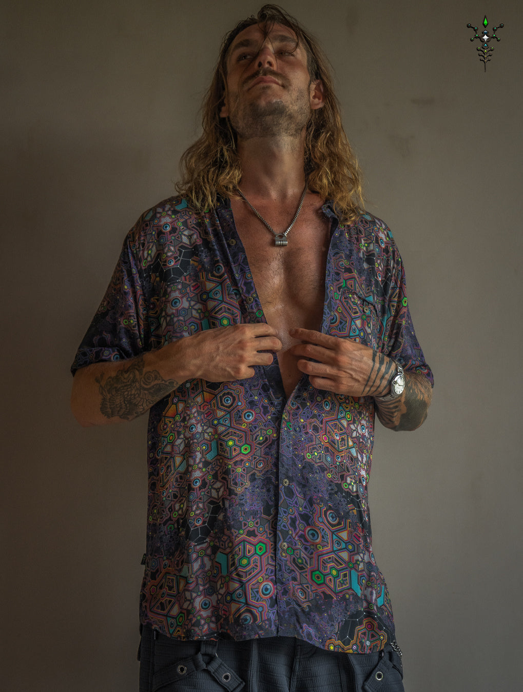 Shirt Men Half Sleeves / Bamboo - ASTROCORAL