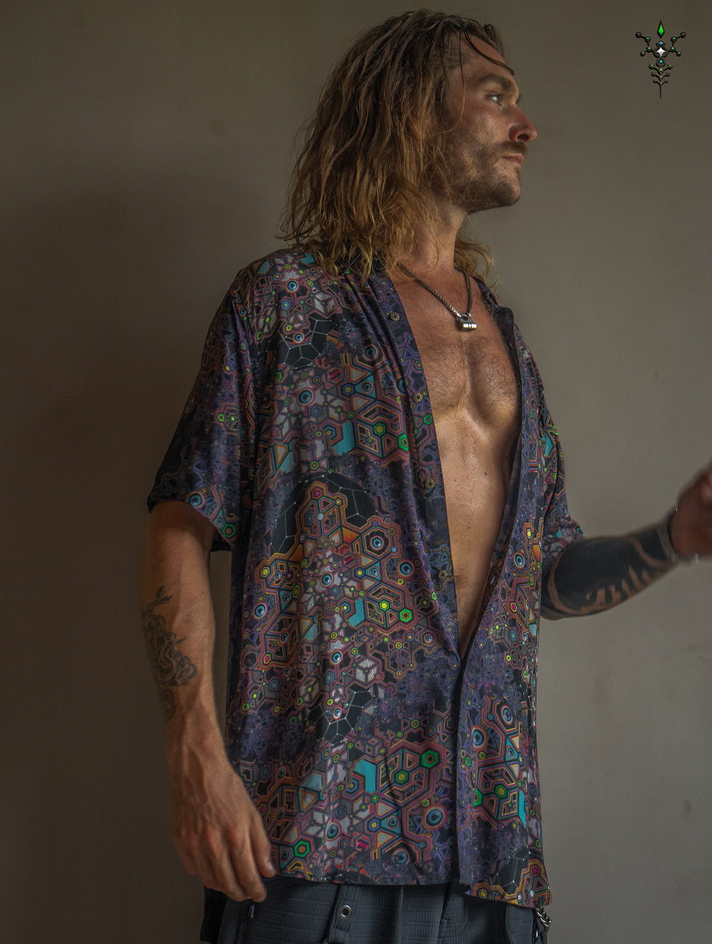 Shirt Men Half Sleeves / Bamboo - ASTROCORAL