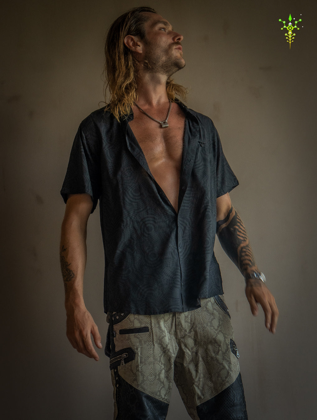 Shirt Men Half Sleeves / Bamboo - BLACK WIERD NOIZES