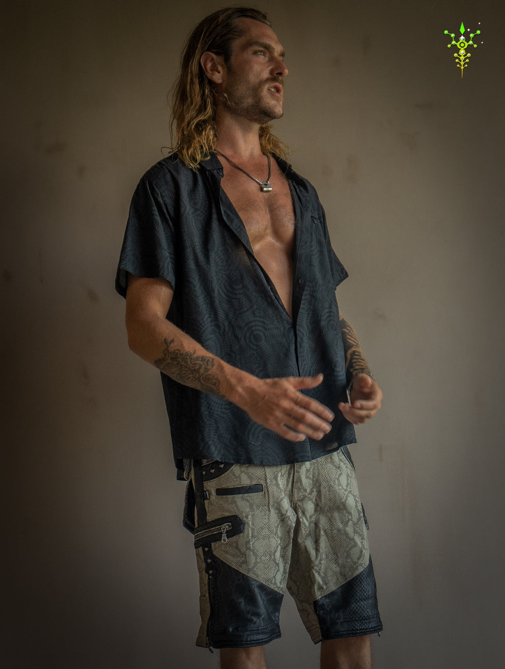 Shirt Men Half Sleeves / Bamboo - BLACK WIERD NOIZES